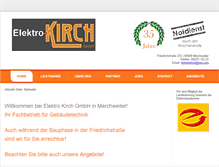 Tablet Screenshot of elektrokirch.com